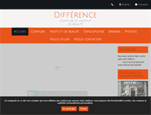 Tablet Screenshot of difference-coiffure-poitiers.fr